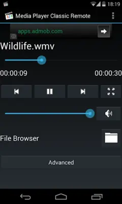 Media Player Classic Remote android App screenshot 15